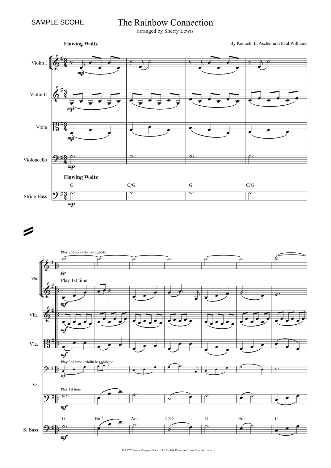 The Rainbow Connection (arr. Sherry Lewis)