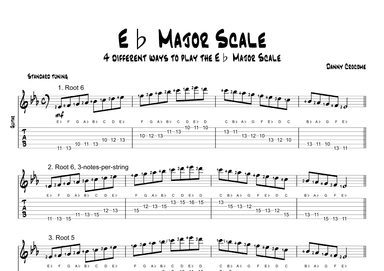 Eb Major Scale (4 Ways to Play)