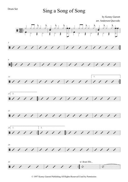 Sing A Song Of Song (arr. Anderson Quevedo)