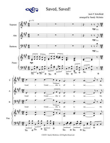 Saved, Saved! (arr. Sandy McIntire)