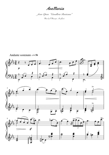 "Ave Maria" (E?)  (arr. pfkaori)