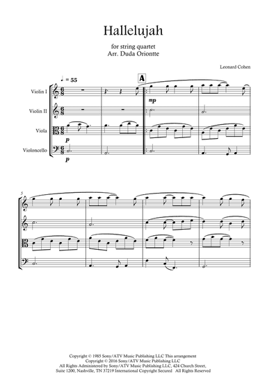 Hallelujah (arr. Duda Oriontte)