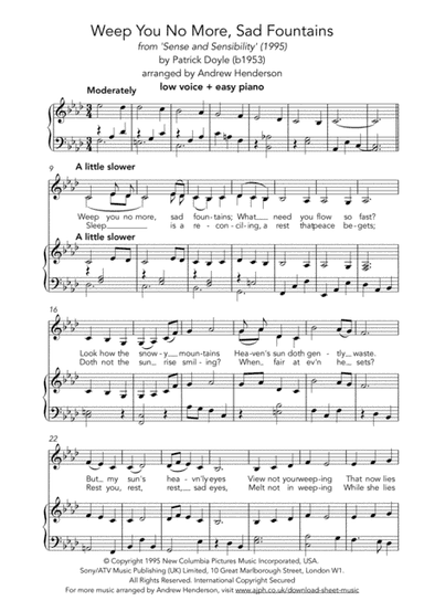 Weep You No More Sad Fountains (arr. Andrew Henderson)