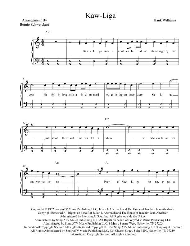Kaw-liga (arr. Bernie Schweickart)