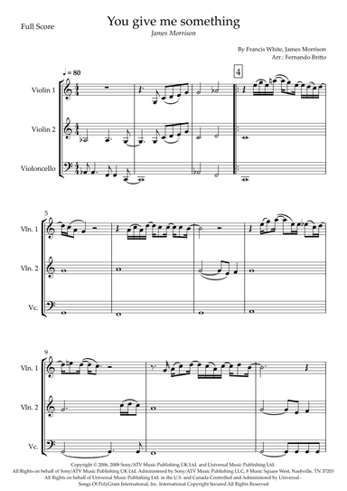 You Give Me Something (arr. Fernando Britto)