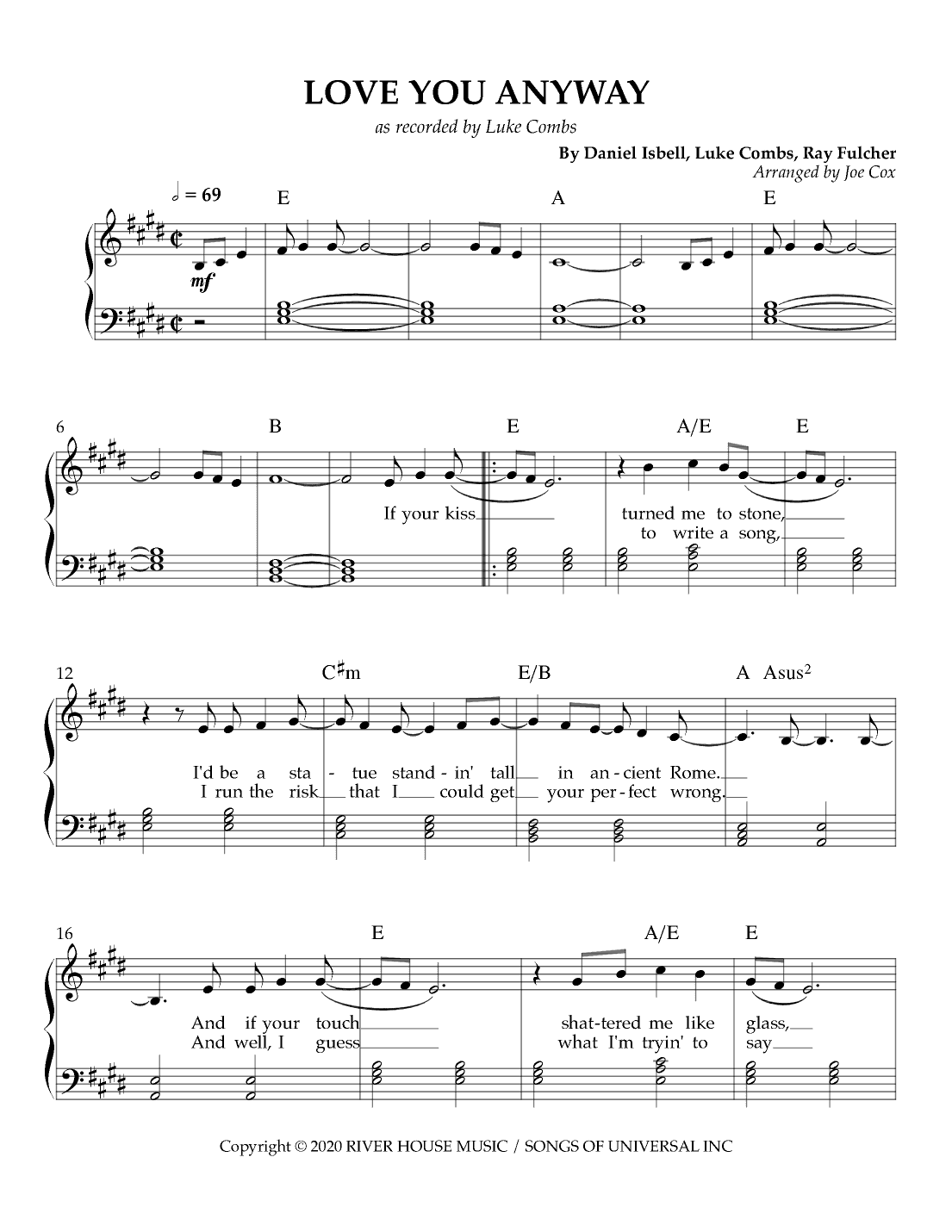 Love You Anyway (arr. Joe Cox)