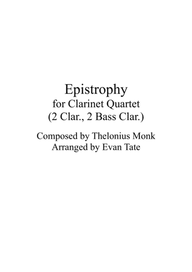 Epistrophy (arr. Evan Tate)