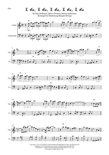 I Do I Do I Do I Do (arr. Dandenong Ranges Strings)
