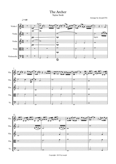 The Archer (arr. Joseph)