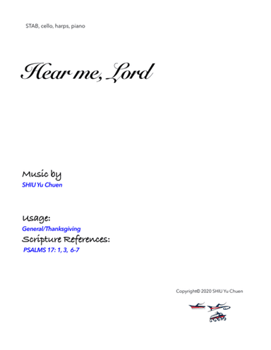 Hear me, Lord