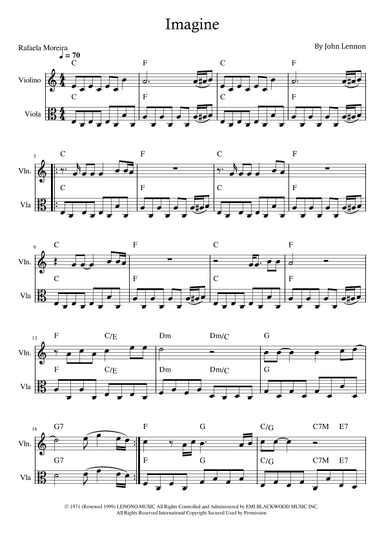 Imagine (arr. Rafaela Moreira)