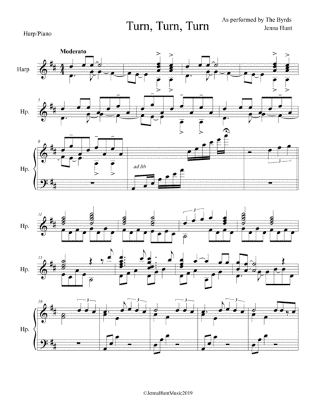 Turn! Turn! Turn! (to Everything There Is A Season) (arr. Jenna Hunt)