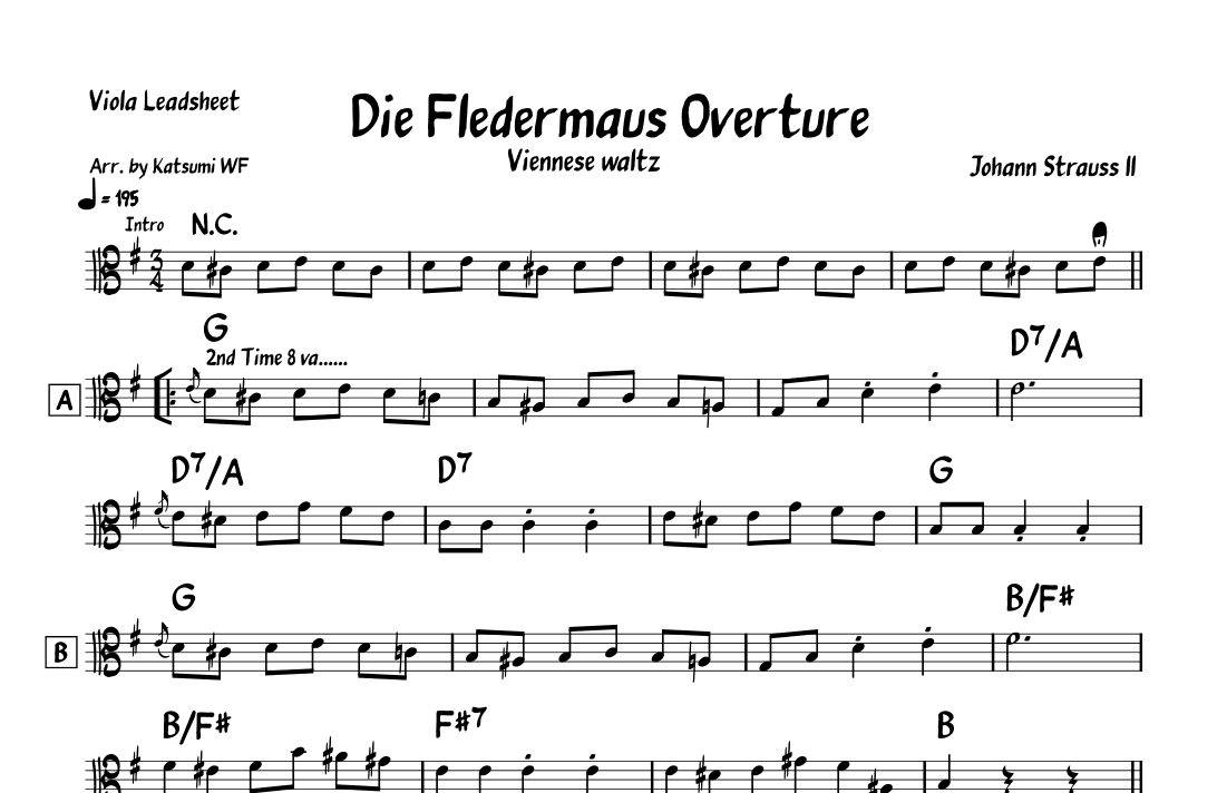 Die Fledermaus Overture (arr. Katsumi WF)