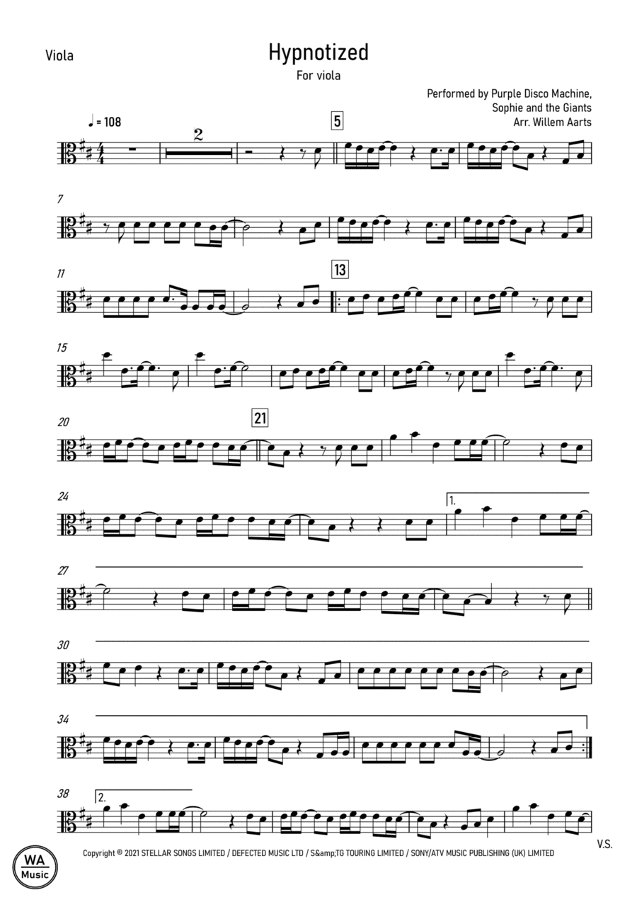 Purple Disco Machine (arr. Willem Aarts)