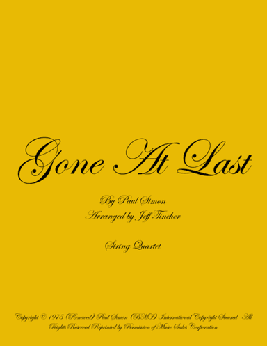 Gone At Last (arr. Jeff Tincher)