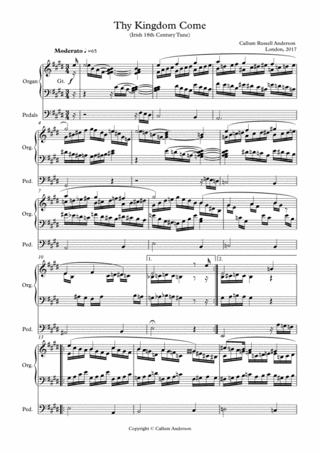 Hymn Prelude for Organ- Thy Kingdom Come