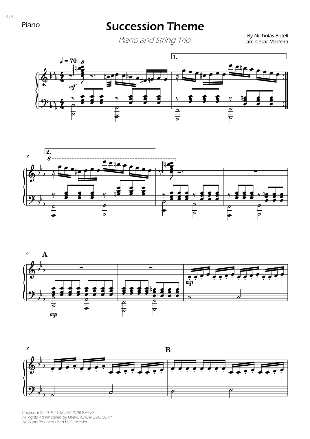 Succession Theme (arr. César Madeira)