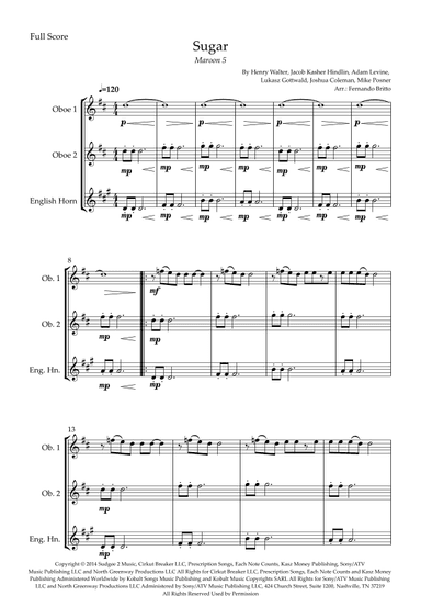Sugar (arr. Fernando Britto)
