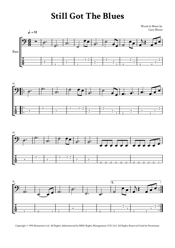 Still Got The Blues (arr. Yuri Noronha)