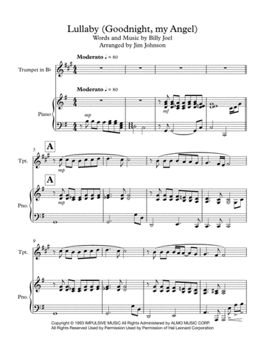 Lullabye (Goodnight, My Angel) (arr. Jim Johnson)