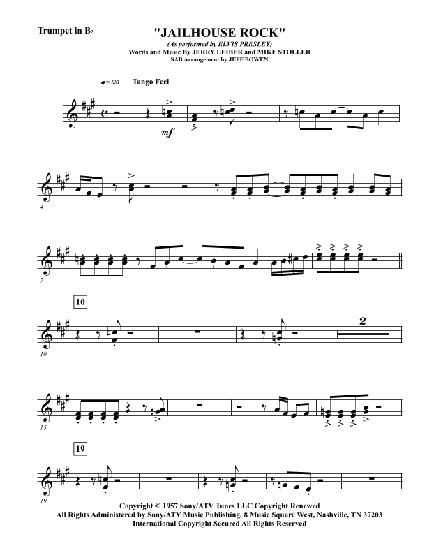 Jailhouse Rock (arr. Jeffrey Bowen)