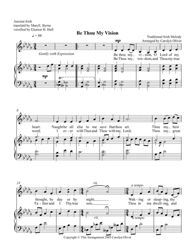 Be Thou My Vision (arr. Carolyn Oliver)
