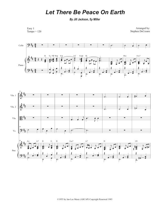 Let There Be Peace On Earth (arr. Stephen DeCesare)