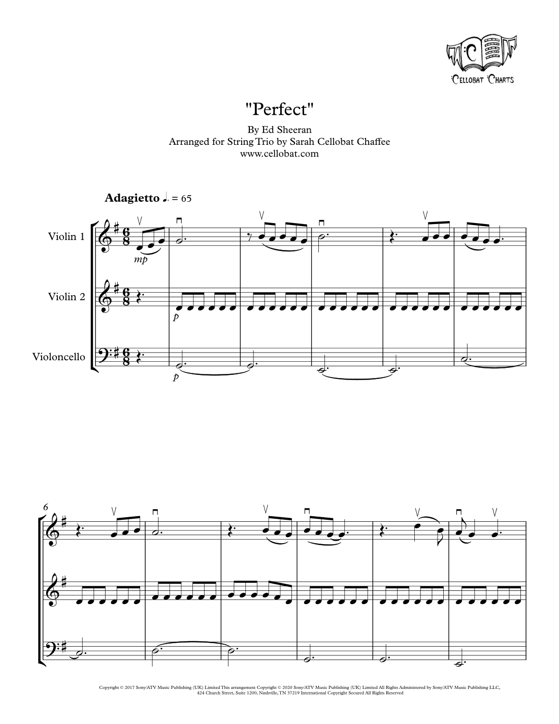 Perfect (arr. Sarah Cellobat Chaffee)