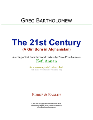 The 21st Century (A Girl Born in Afghanistan)
