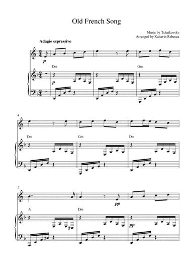 Old French Song (arr. Kaiserin Rebecca)