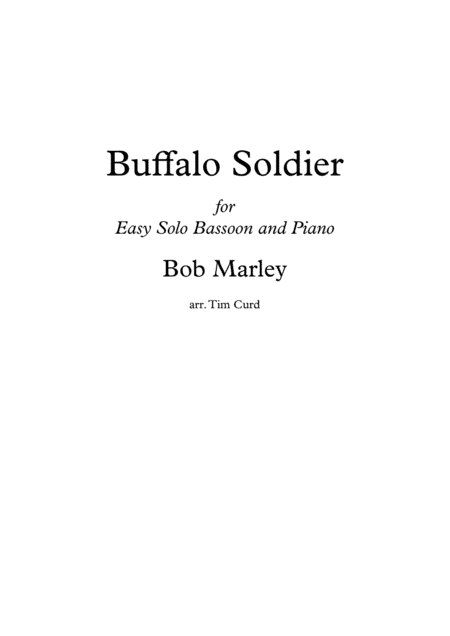 Buffalo Soldier (arr. Tim Curd.)