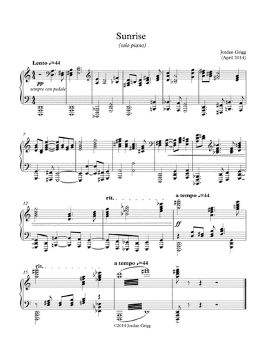 Sunrise (solo piano)
