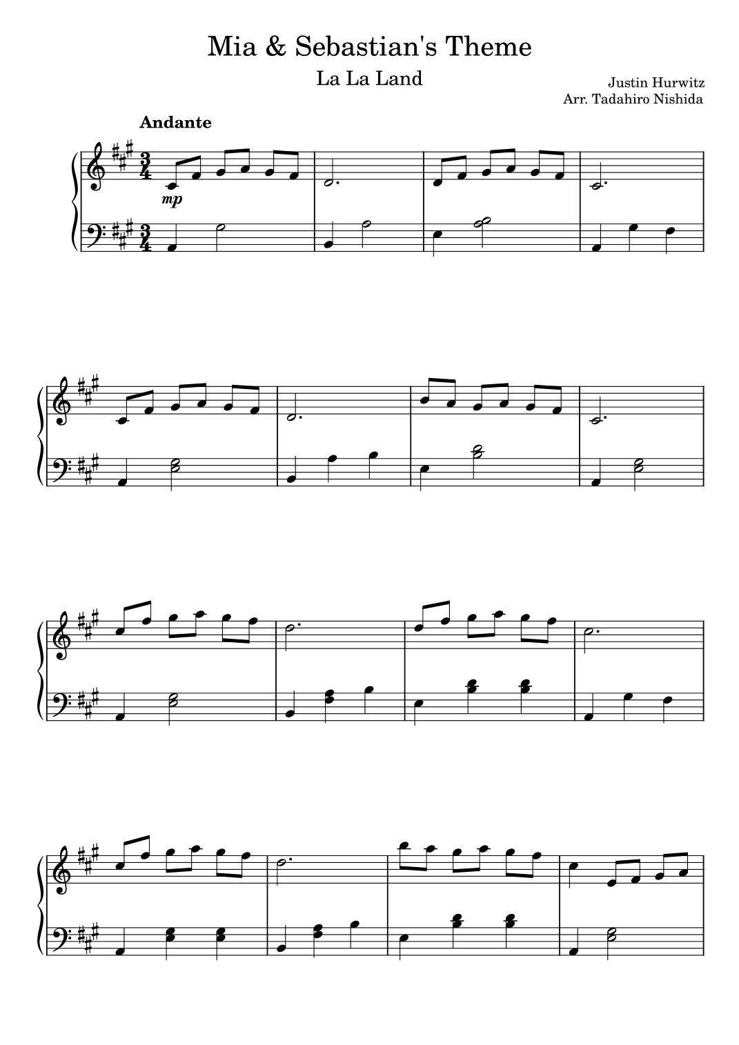 Mia & Sebastian's Theme (arr. Tadahiro Nishida)