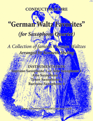 German Waltz (Oktoberfest) Medley (for Saxophone Quartet SATB or ATTB) (arr. Kenneth Abeling)