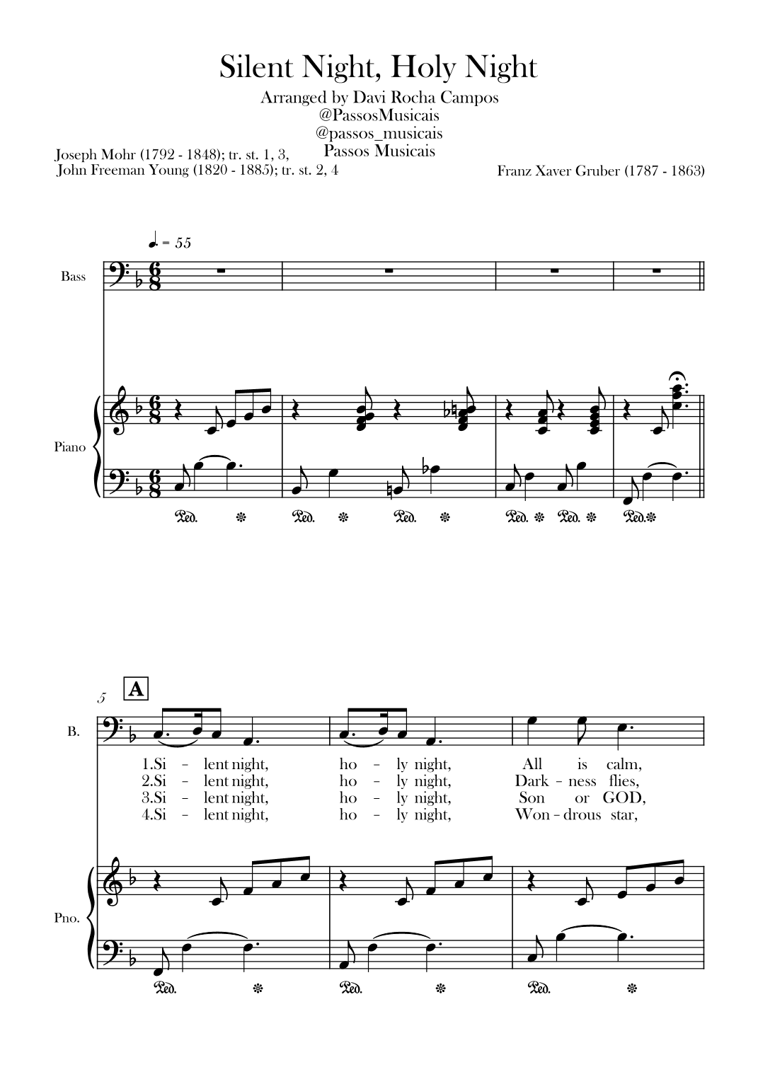 Silent Night, Holy Night (arr. Davi Rocha Campos)