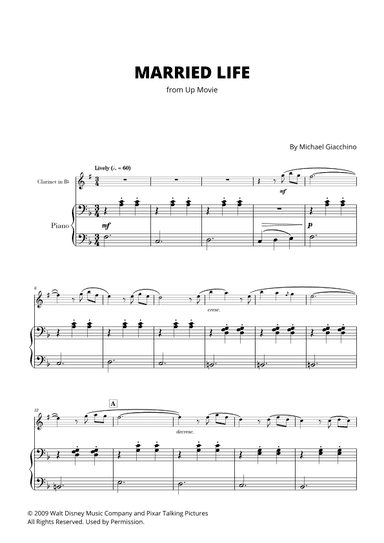 Married Life (arr. Cadenza Editions)