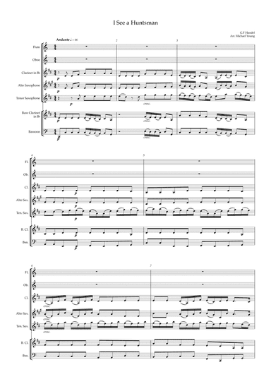 I See a Huntsman (Handel) (arr. Michael Young)