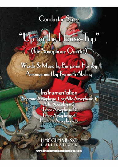 Up on the House-Top & Variations (for Saxophone Quintet SATTB or AATTB) (arr. Kenneth Abeling)