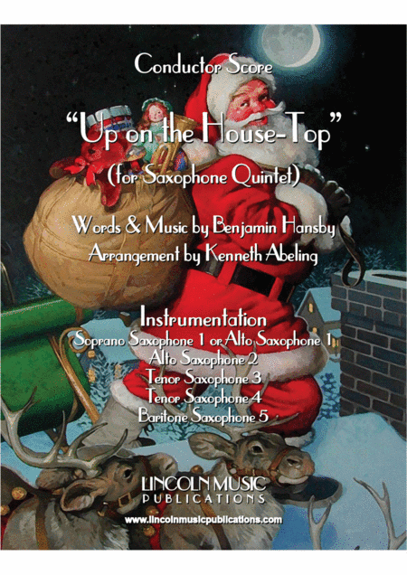 Up on the House-Top & Variations (for Saxophone Quintet SATTB or AATTB) (arr. Kenneth Abeling)