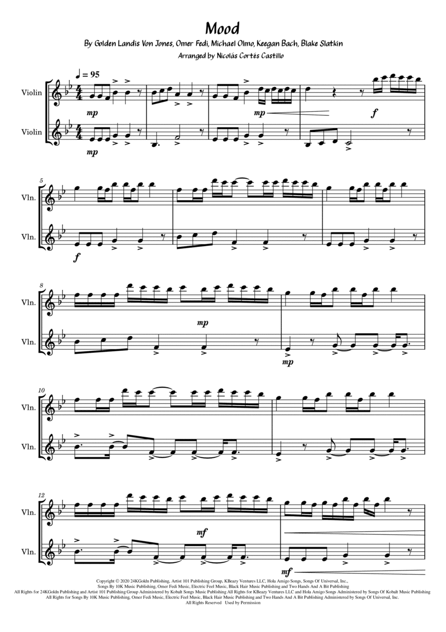Mood (arr. Nicolás Cortés Castillo)