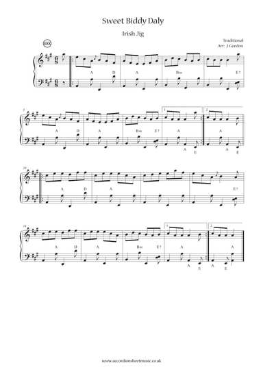 Sweet Biddy Daly (arr. Julia Gordon)