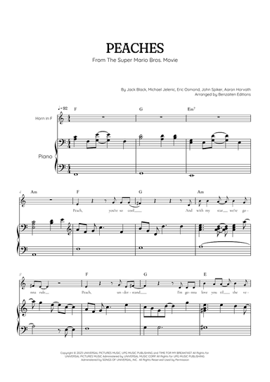 Peaches (arr. Benzaiten Editions)