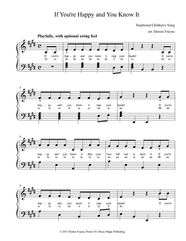 If You're Happy and You Know It (arr. Dennis Frayne)