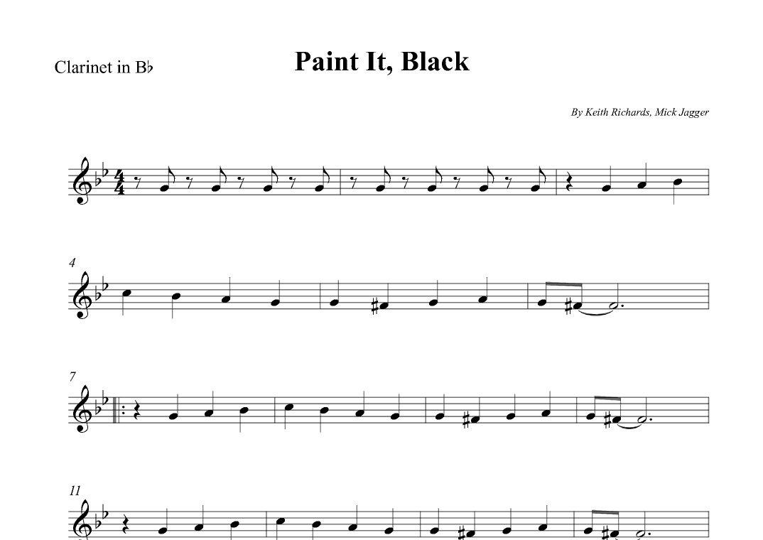 Paint It, Black (arr. Wesley S. SIlva)