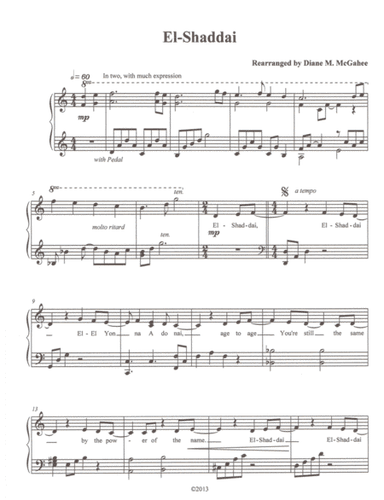 El Shaddai (arr. Diane M. McGahee)