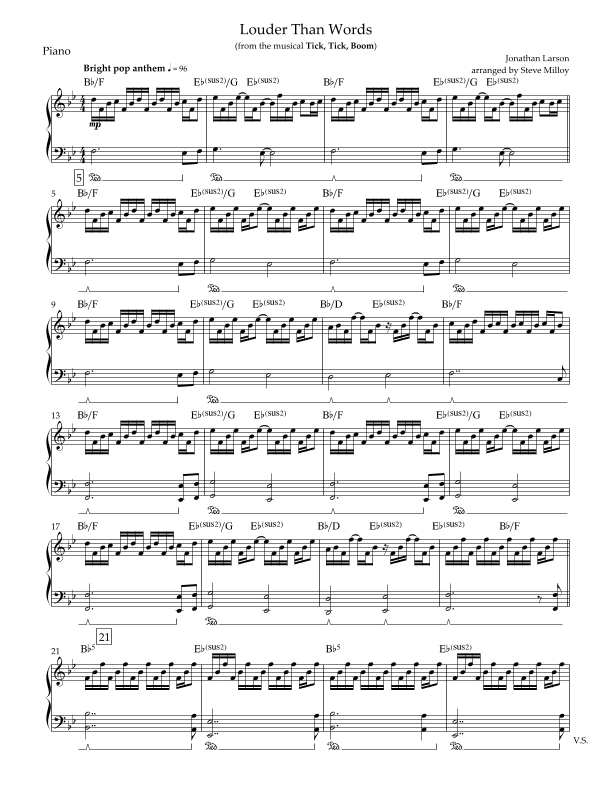 Louder Than Words (arr. Steve Milloy)