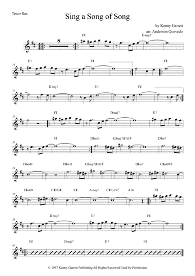 Sing A Song Of Song (arr. Anderson Quevedo)