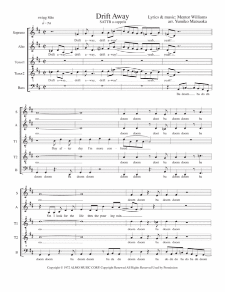 Drift Away (arr. Yumiko Matsuoka)