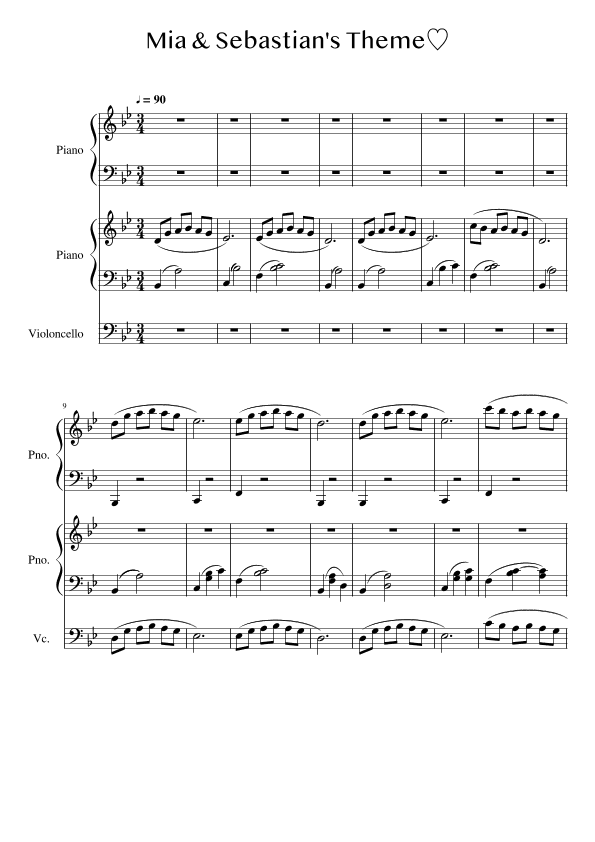 Mia & Sebastian's Theme (arr. Ai Bharwani)