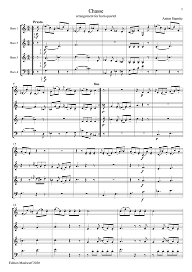 Chasse (arr. Edition Maulwurf)